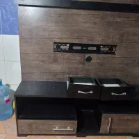 دو تا میز ال ای دی با تختدو نفر|تخت و سرویس خواب|چابهار, |دیوار