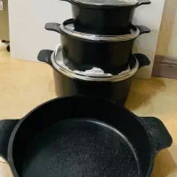 ماهیتابه و قابلمه چدن و تفلون زنبوری فقط ۴۹۰۰