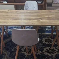 نهارخوری خوری شش نفره با 4 صندلی