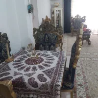 سرویس مبل 9نفره میز ناهار خوری 4نفره به علت جابجای|مبلمان خانگی و میز عسلی|پرند, فاز ۶|دیوار