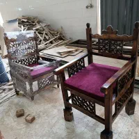 منبر چوبی صندلی روضه خونگی|صندلی و نیمکت|قم, نیروگاه|دیوار