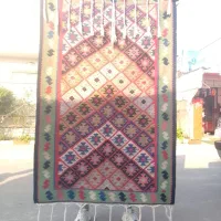 قالیچه اطیقه دست بافت|تابلو فرش|آستانه اشرفیه, |دیوار