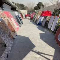 چادر مسافرتی مدل چدار عشایری سایبان برزنت