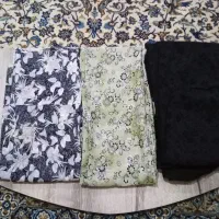 سه عدد چادر دوتا رنگی یه مشکی طرح دار|لباس|اصفهان, خانه اصفهان|دیوار