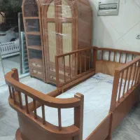 +فروش سیسمونی معین% تخت و کمد با تخفیف پاییزه|تخت و صندلی بچه|ساوه, |دیوار