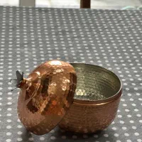 قندان مسی و قوری برنجی