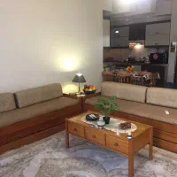 مبل راحتی با ۳ طبقه تخت تمام چوب