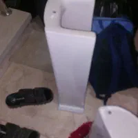 توالت فرنگی پلاستیکی نو روشویی باپایه|لوازم سرویس بهداشتی|برخوار, |دیوار