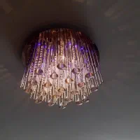 ۲عدد لوستر آویز ال ای دی دار چهار نور مختلف