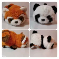 عروسک دوقلوی پاندا و راکون