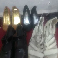 پنج جفت کفش +دو جفت پوت زنانه و یک جفت مردانه|کیف، کفش، کمربند|سنقر, |دیوار