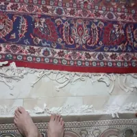 باسلام دو عدد فرش یکی دست بافت یکی ماشینی 12متری