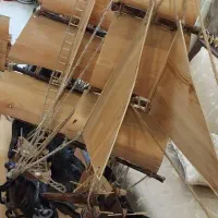 ماکت مجسمه کشتی چوبی