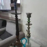 قلیون  برنجی وچوب سرخ