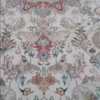 فرش دستبافت کاشمر نو نو گل ابریشم
