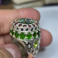 انگشتر سلطنتی نقره و الماس موزانایت|جواهرات|سرعین, |دیوار