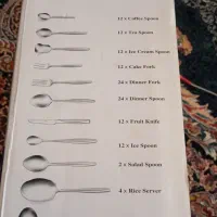 سرویس قاشق چنگال 24نفره|ظروف سرو و پذیرایی|اندیمشک, |دیوار