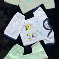 تیشرت و شلوارک نخی نوزاد فقط 150