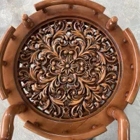 میز بار دو طبقه گرد|بوفه، ویترین، کنسول|باغستان, |دیوار