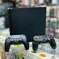 کنسول سونی ps4 slim حافظه یک ترا دو دسته فول بازی