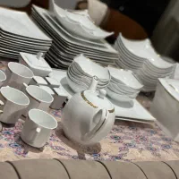 سرویس چینی ۱۲ نفره طرح فرانسه قاشق S.G و پاسماوری