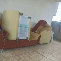 یک دست اسکلت مبل چرم هفت نفره