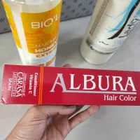 رنگ مو آلبورا و ماسک موی بیول