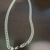 زنجیر نقره کارتیر دوبل ایتالیایی