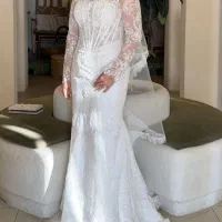 لباس عروس دانتل فرانسه