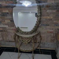 آینه تمام برنز با میز و شمعدان|آینه|ملارد, |دیوار