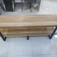 میز تلویزیون و شلف چوبی