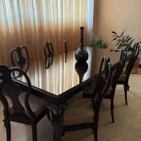 مبل چوبی میز ناهار خوری و بوفه|میز و صندلی غذاخوری|کاشان, امیرکبیر|دیوار