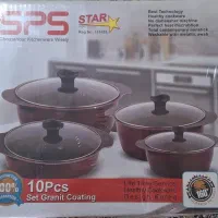 سرویس قابلمه گرانیتی ۱۰ پارچه SPS