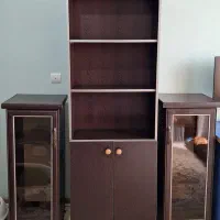سرویس کامل کتابخانه و بوفه چوبی میز کامپیوتر کمد|میز تحریر و کامپیوتر|تهران, دولتخواه جنوبی|دیوار