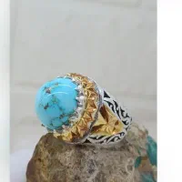 دو عدد انگشتر دست ساز فیروزه نیشابور کلکسیونی