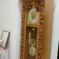 ساعت ایستاده چوب MDF کاملا سالم درحد نو|ساعت دیواری و تزئینی|اندیشه, اندیشه فاز ۲|دیوار
