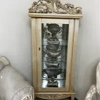 مینی ویترین چوب راش کاملا نو و سالم|بوفه، ویترین، کنسول|تهران, نیروی هوایی (پیروزی)|دیوار