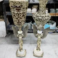 میز پایه ملائکه پایه سنگی برنز برنزی|میز تلفن|کرج, حصارک پایین|دیوار