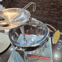 ظروف سوفله خوری استیل با ظرف پیرکس River