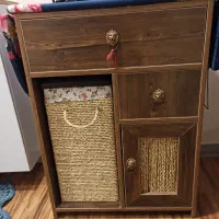 میز اتو چوبی بهمراه سبدلباس