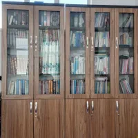 کتابخانه|کتابخانه، شلف، قفسههای دیواری|قم, شهرک مهدیه|دیوار