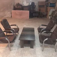 میز جلو مبلی اداری با 4 عدد صندلی مبلی|مبلمان اداری|سمنان, |دیوار