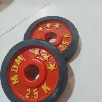 ۲ عدد وزنه ی ۲کیلو نیمی