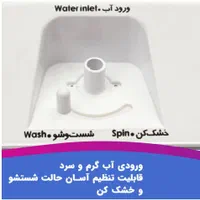 لباسشویی دوقلو ۹کیلویی اکسلنت|ماشین لباسشویی و خشک‌کن لباس|اصفهان, نقش جهان|دیوار