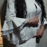 مانتو کتی وشلوار دمپا و کیفوکفش شال عروس محضر