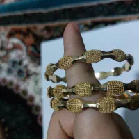 طلا النگو اماراتی گوشواره زنجیر طلا