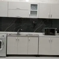 کابینت فلزی درب چوبی