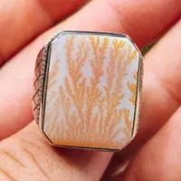 انگشتر فدیوم بهزاد روستائی سنگ شجر سرخ