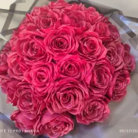 دسته گل ربانی اکلیلی قرمز