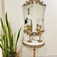 آینه شمعدان برنج|صنایع دستی و سایر لوازم تزئینی|تهران, خاوران|دیوار